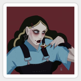 Vampire woman Sticker